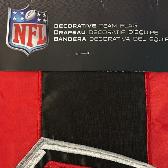 NWT Team Sports America NFL Atlanta Falcons Embroidered Logo Applique House Flag - Picture 3 of 7